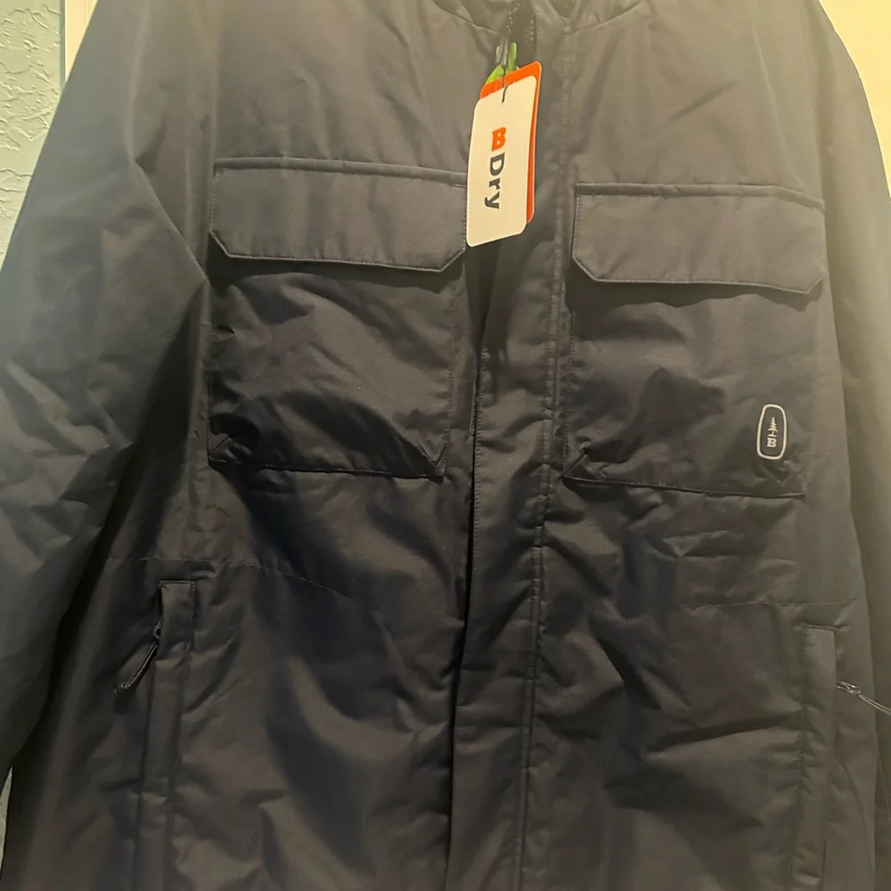 Bass Outdoor Water resistance unisex navy jacket Size L - Picture 14 of 15
